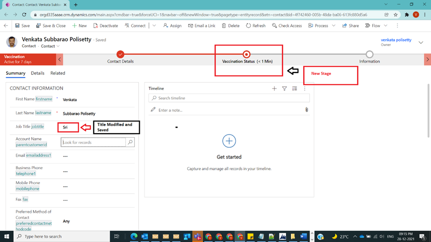 Automatic Stage Movement using CRM Plugin in BPF